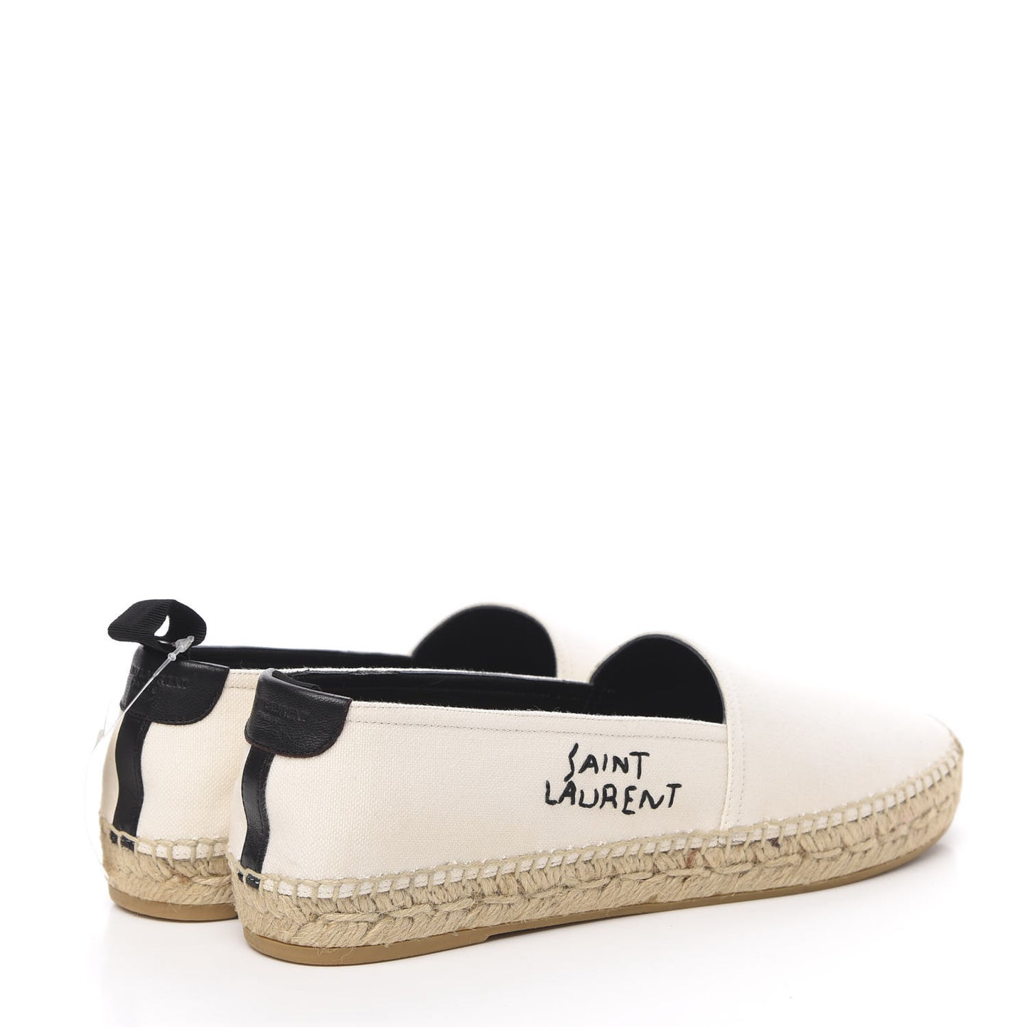 Canvas Nappa Elba Light Logo Embroidered Espadrilles 39 Panna