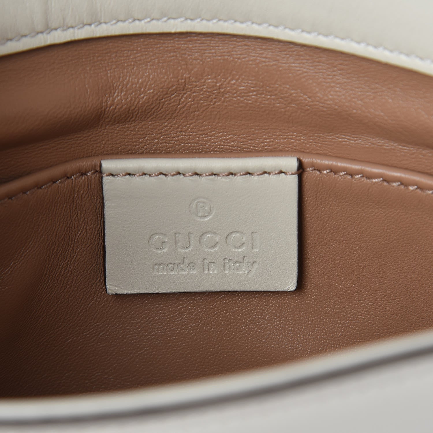 Gucci Nappa Pearl Studded Mini Queen Margaret Broadway Shoulder Bag Mystic White 6 of 9