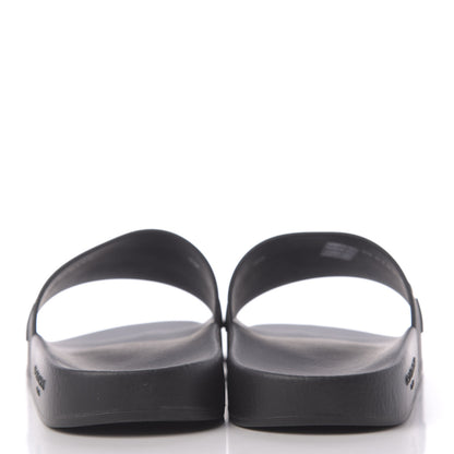Givenchy Rubber Logo Pool Slide Sandals 39 Black 7 of 13