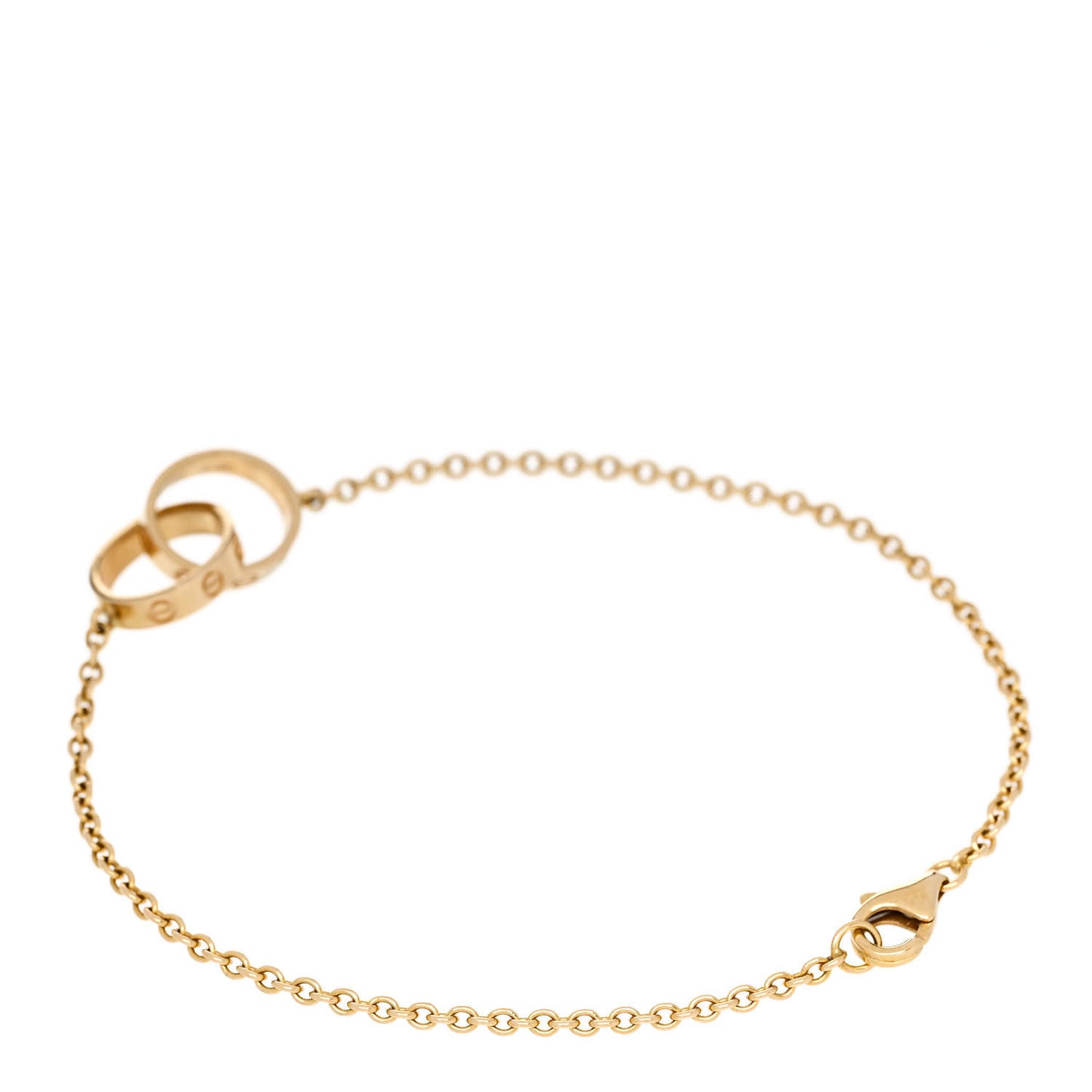 18K Yellow Gold Interlocking LOVE Bracelet