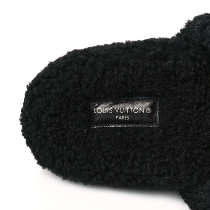 Louis Vuitton Shearling Monogram Giant Paseo Flat Comfort Mule 38 Black 7 of 8