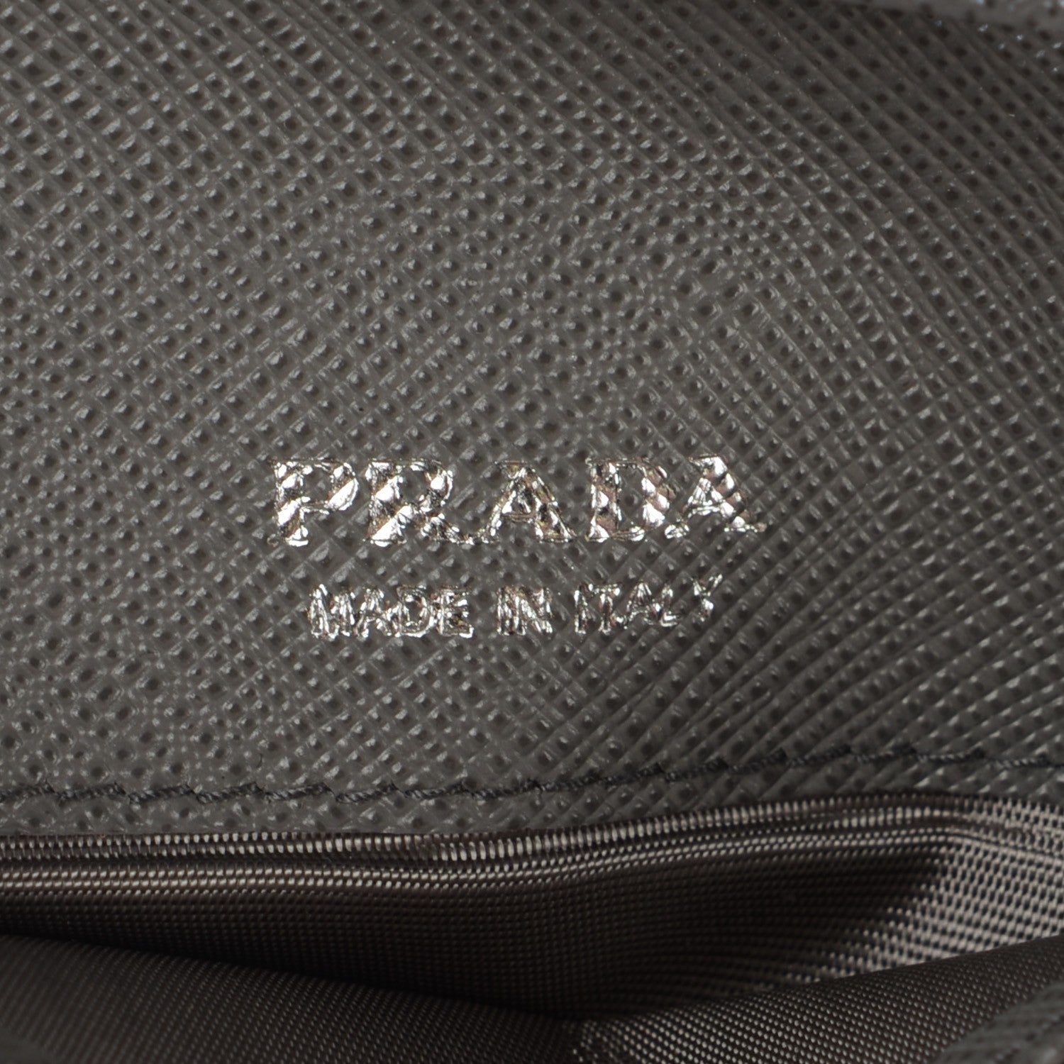 Prada Saffiano Metal Compact Envelope Wallet Marmo 7 of 9