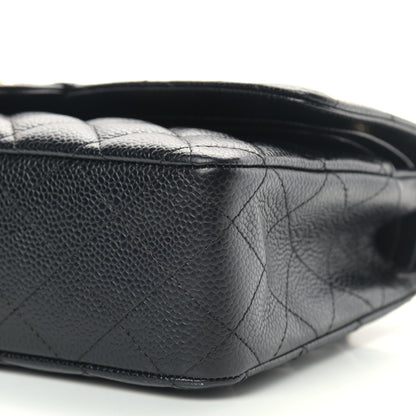 Chanel Caviar Quilted Medium Double Flap Black 10 of 12