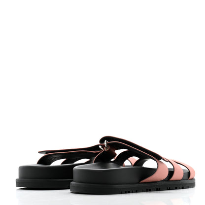 Hermes Satin Crepe Chypre Sandals 36 Bois De Rose 5 of 11