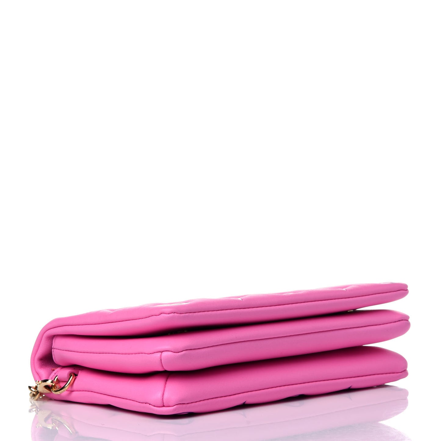 Lambskin Embossed Monogram Vuittamins Pochette Coussin Rose Violet