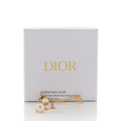 Christian Dior Pearl Shiny-D Earring Gold 5 of 5