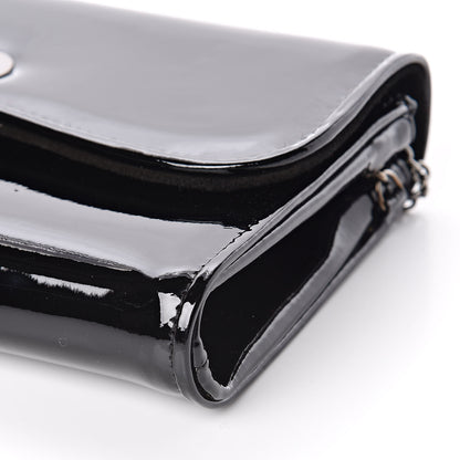 Christian Louboutin Patent Riviera Clutch Black 8 of 9