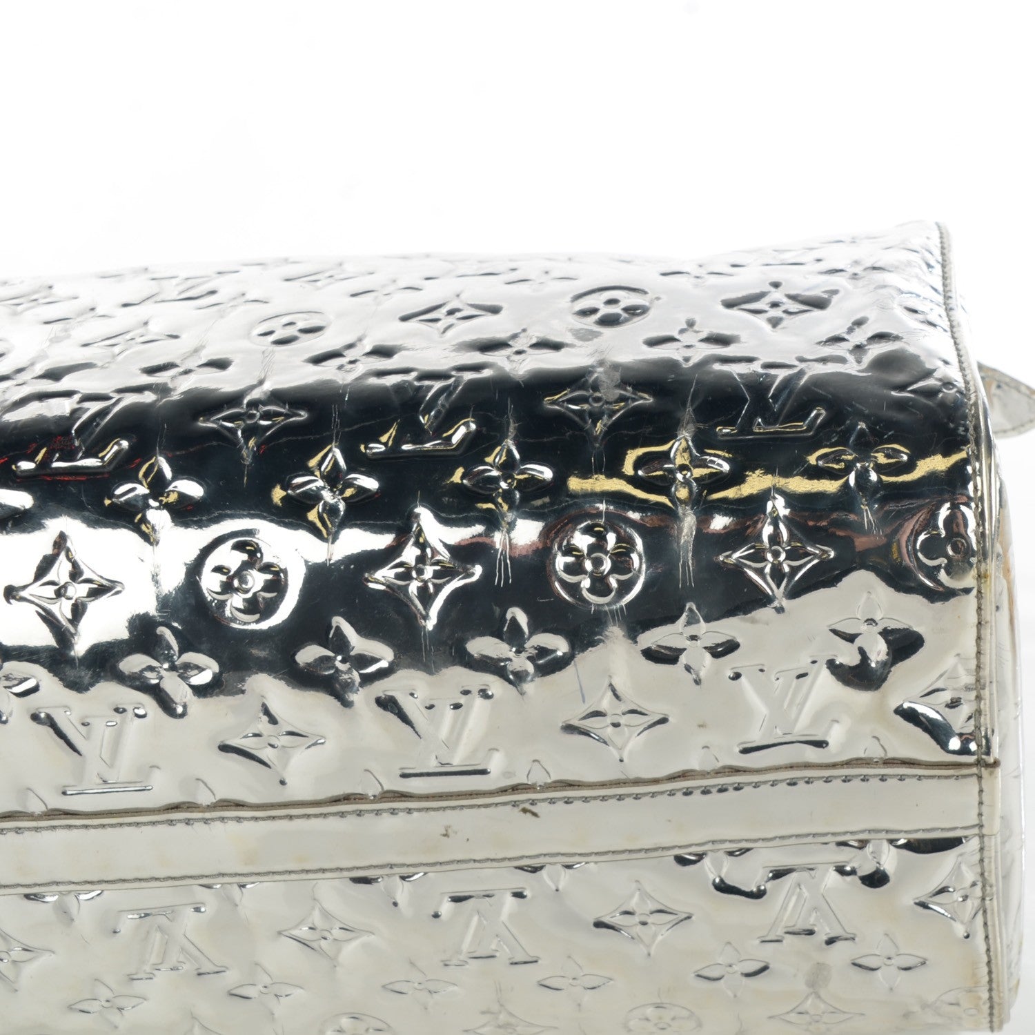Louis Vuitton Monogram Miroir Speedy 30 Silver 9 of 12
