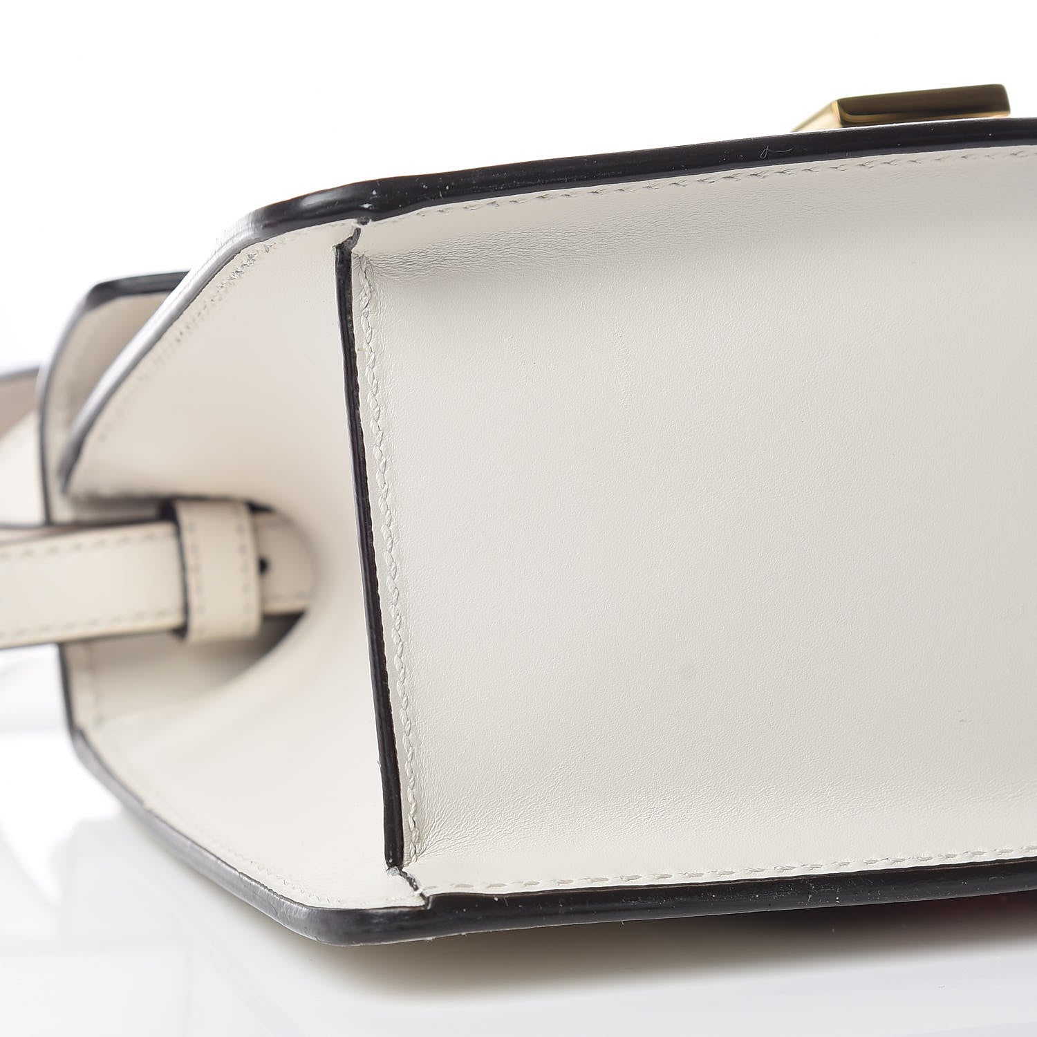 Gucci Calfskin Mini Sylvie Top Handle Bag White 13 of 14