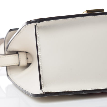 Gucci Calfskin Mini Sylvie Top Handle Bag White 13 of 14