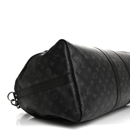 Louis Vuitton Monogram Eclipse Keepall Bandouliere 55 8 of 11