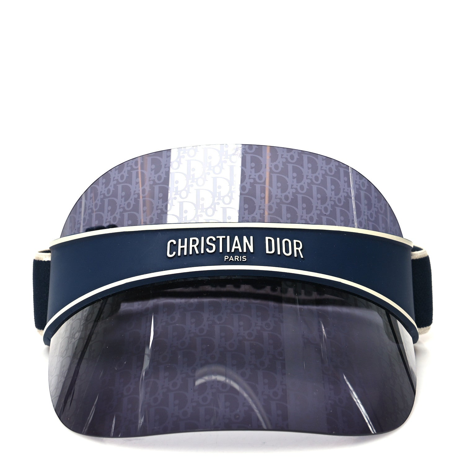 Christian Dior Oblique DiorClub V1U Sun Visor Blue 2 of 8
