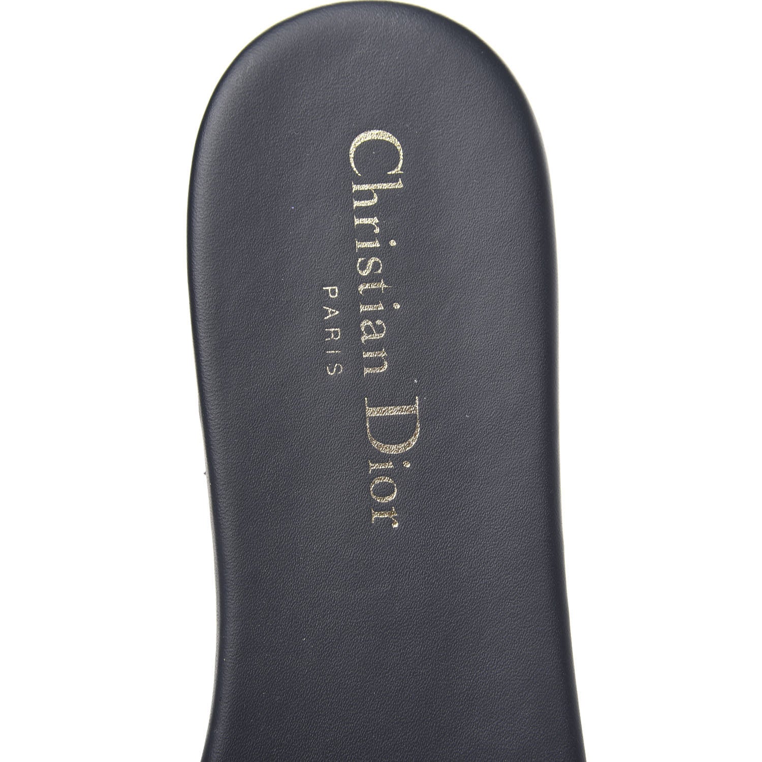 Christian Dior Canvas Embroidered Dway Mules Slide Sandals 40 Deep Blue 6 of 9