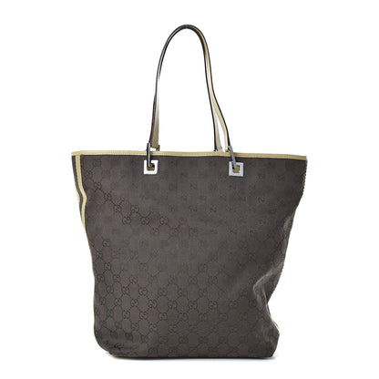 Gucci Monogram Large Bucket Tote Brown 1 of 12