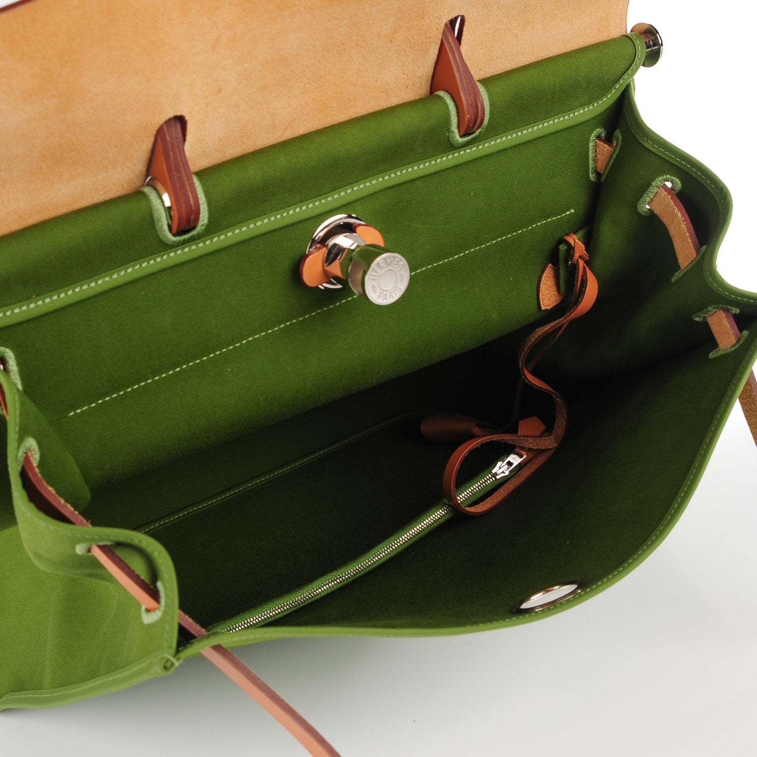 Hermes Toile Herbag Zip 39 MM Pelouse 6 of 15