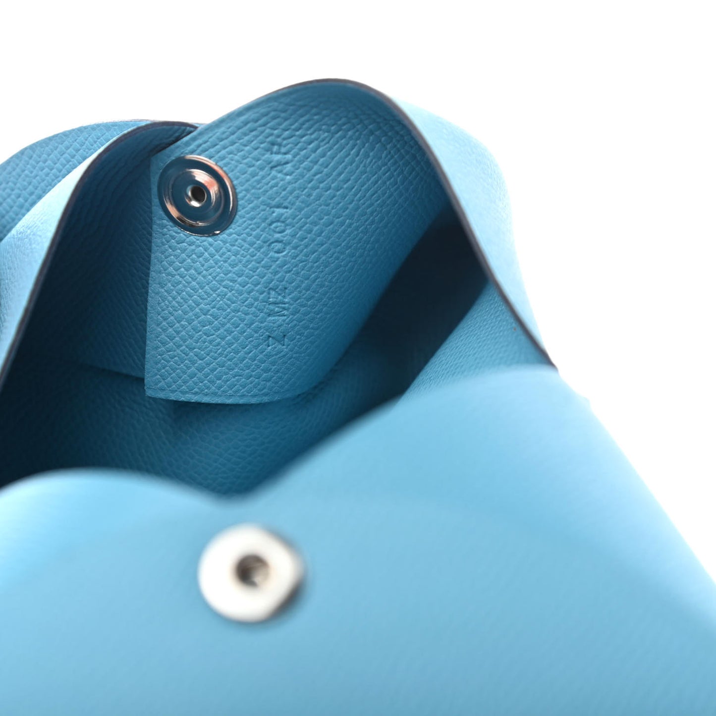 Epsom Calvi Card Case Bleu du Nord