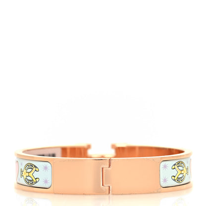 Hermes Enamel Printed Chorus Stellarum Narrow Clic Clac H Bracelet PM Hypno 3 of 5