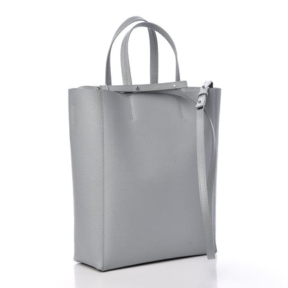 Celine Grained Calfskin Small Vertical Cabas Mineral 3 of 11