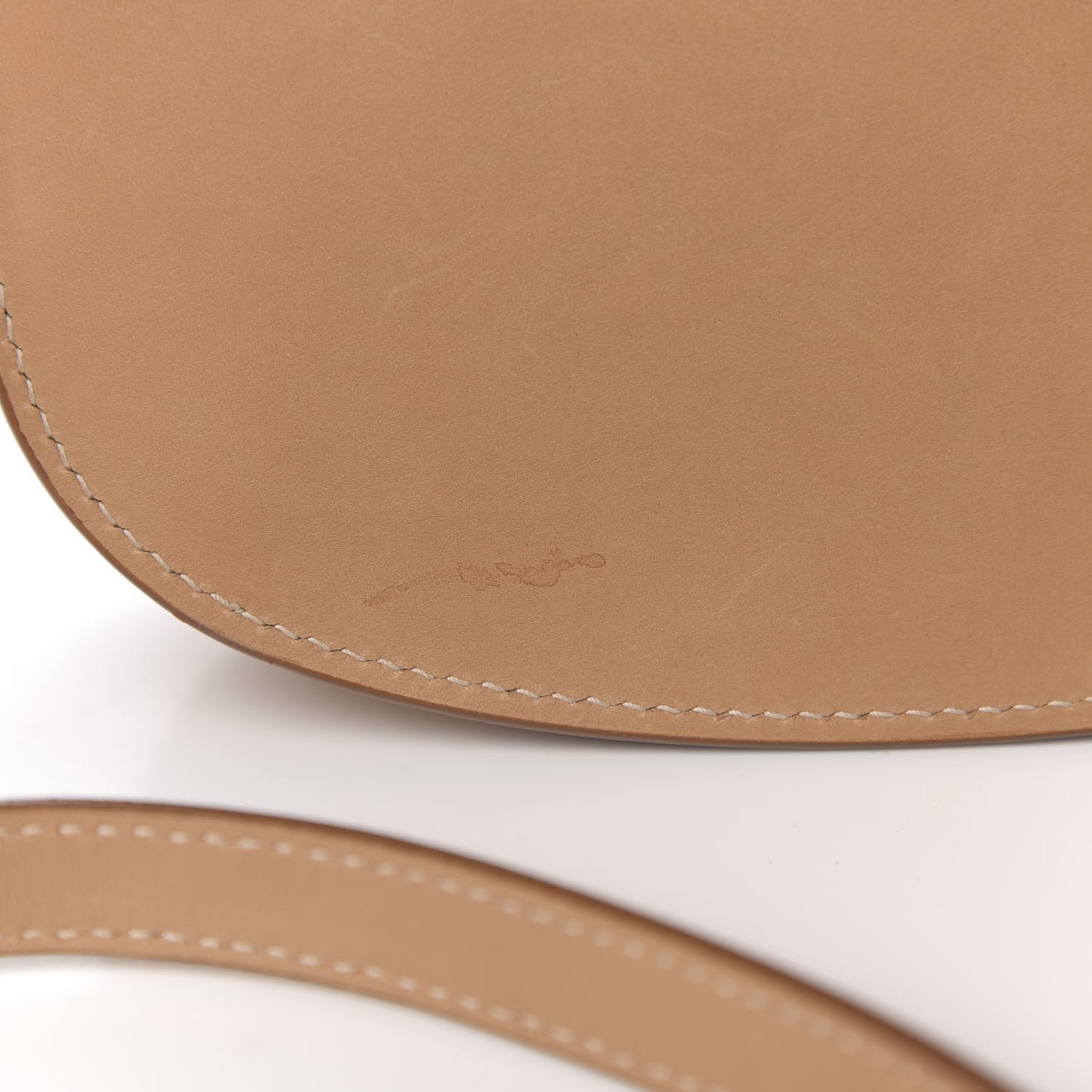Smooth Vintage Calfskin Small Kaia Satchel Brown Gold