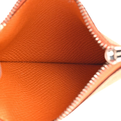 Hermes Epsom Constance Slim Wallet Orange 7 of 13