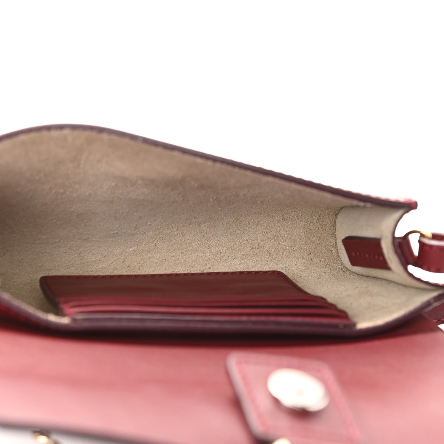 Chloe Suede Calfskin Mini Faye Shoulder Bag Plum Purple 4 of 9