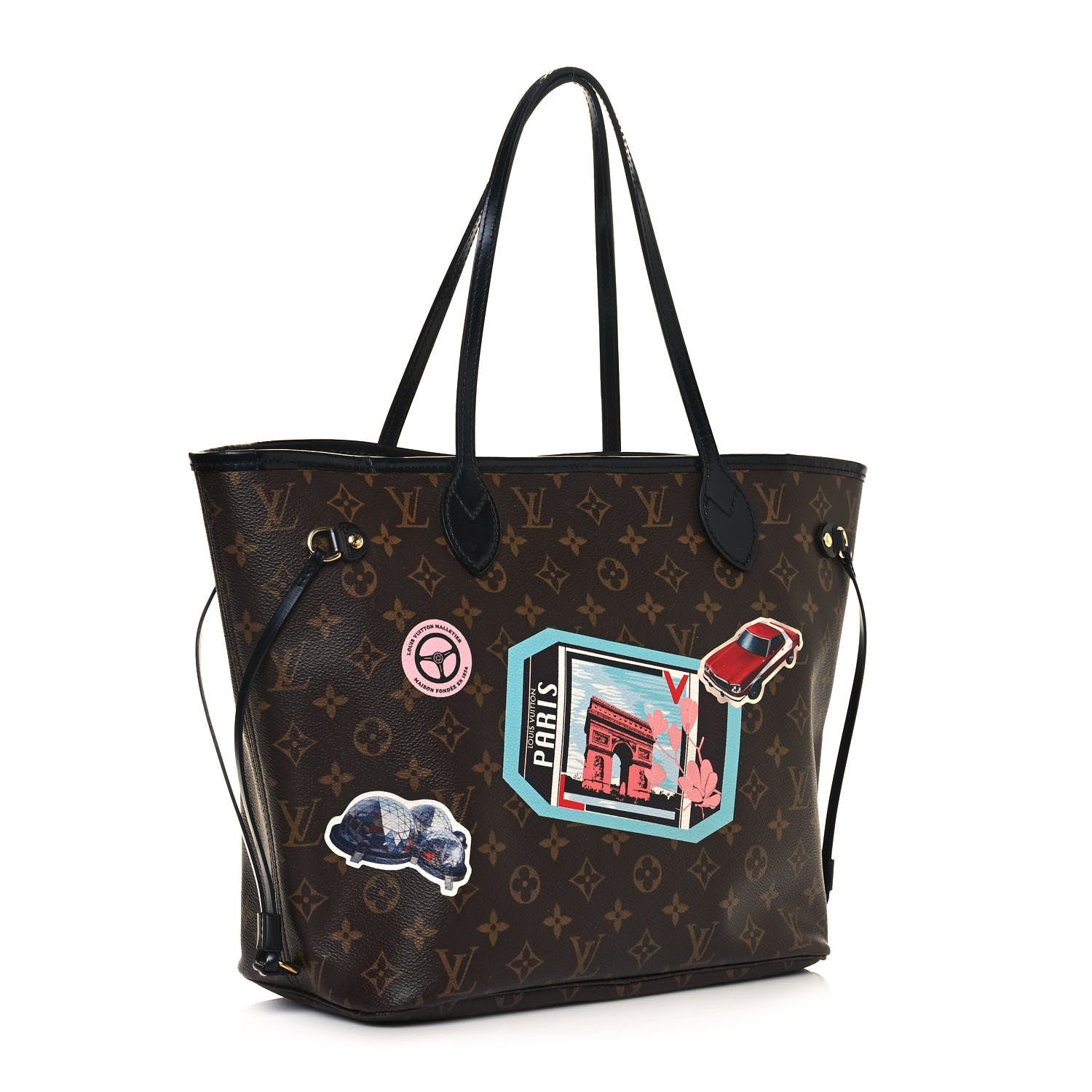 Louis Vuitton Monogram World Tour Neverfull MM 3 of 19