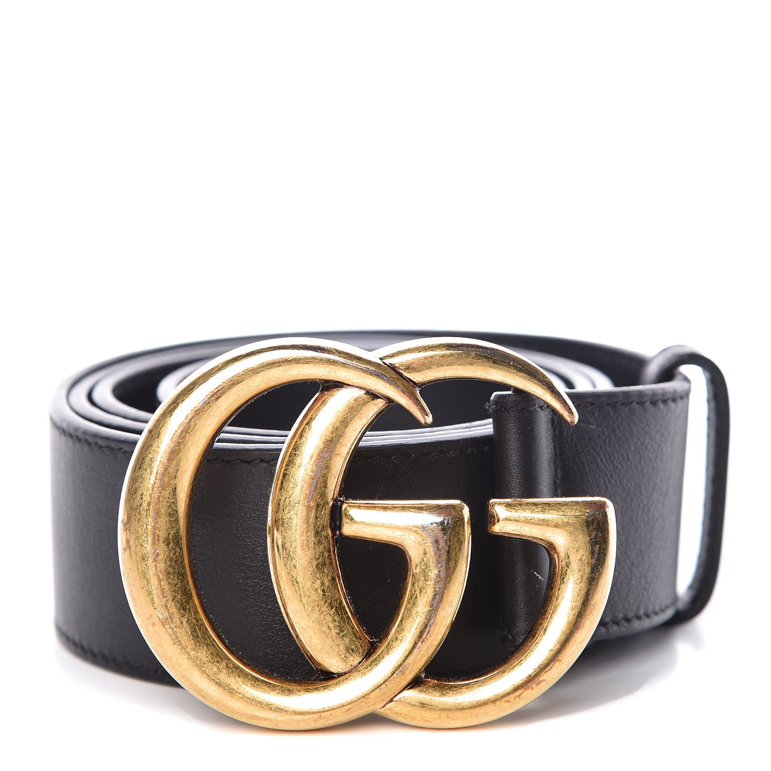 Gucci Calfskin Double G 40mm Belt 90 36 Black 1 of 8