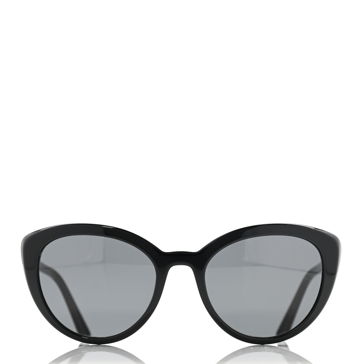 Prada Cat Eye Ultravox Sunglasses SPR 02V Black 2 of 5