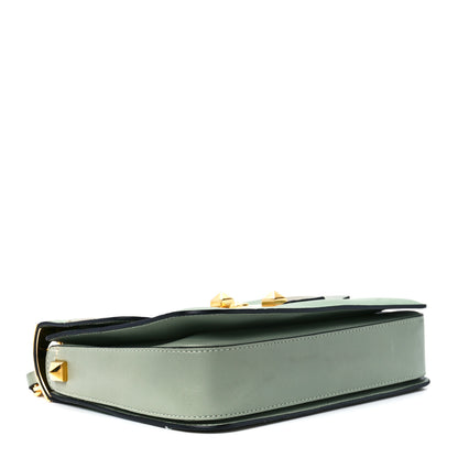 Valentino Garavani Nappa Striped B-Rockstud Flap Green 4 of 12