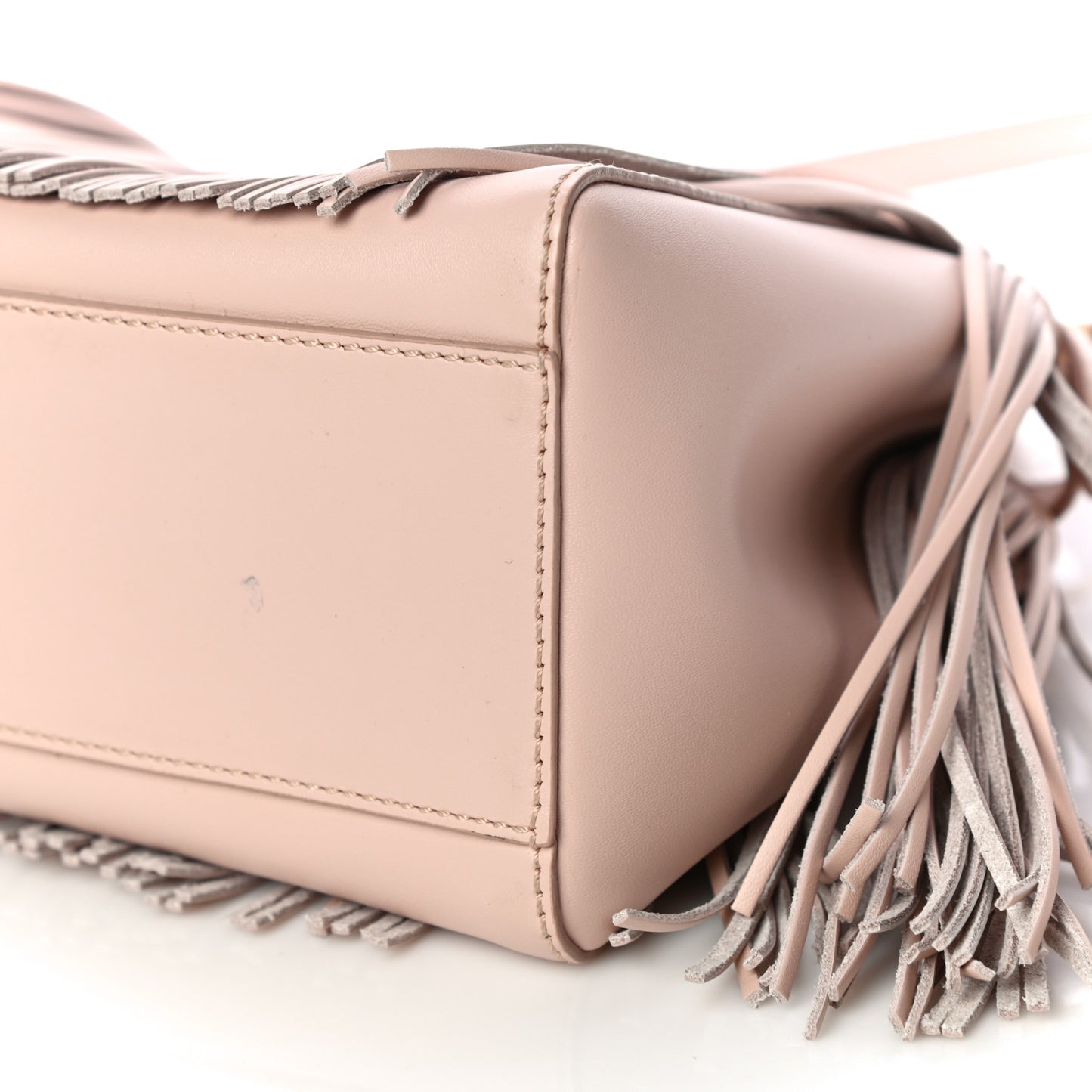 Nappa Fringe Mini Peekaboo Rosa Quarzo