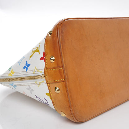 Louis Vuitton Monogram Multicolor Alma White 9 of 10
