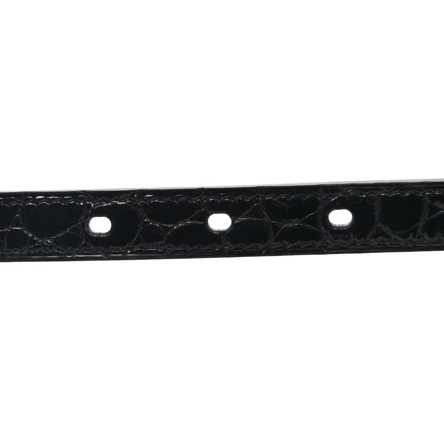 Box Calfskin Lizard Pop H Trio 15 Belt 75 30 Black