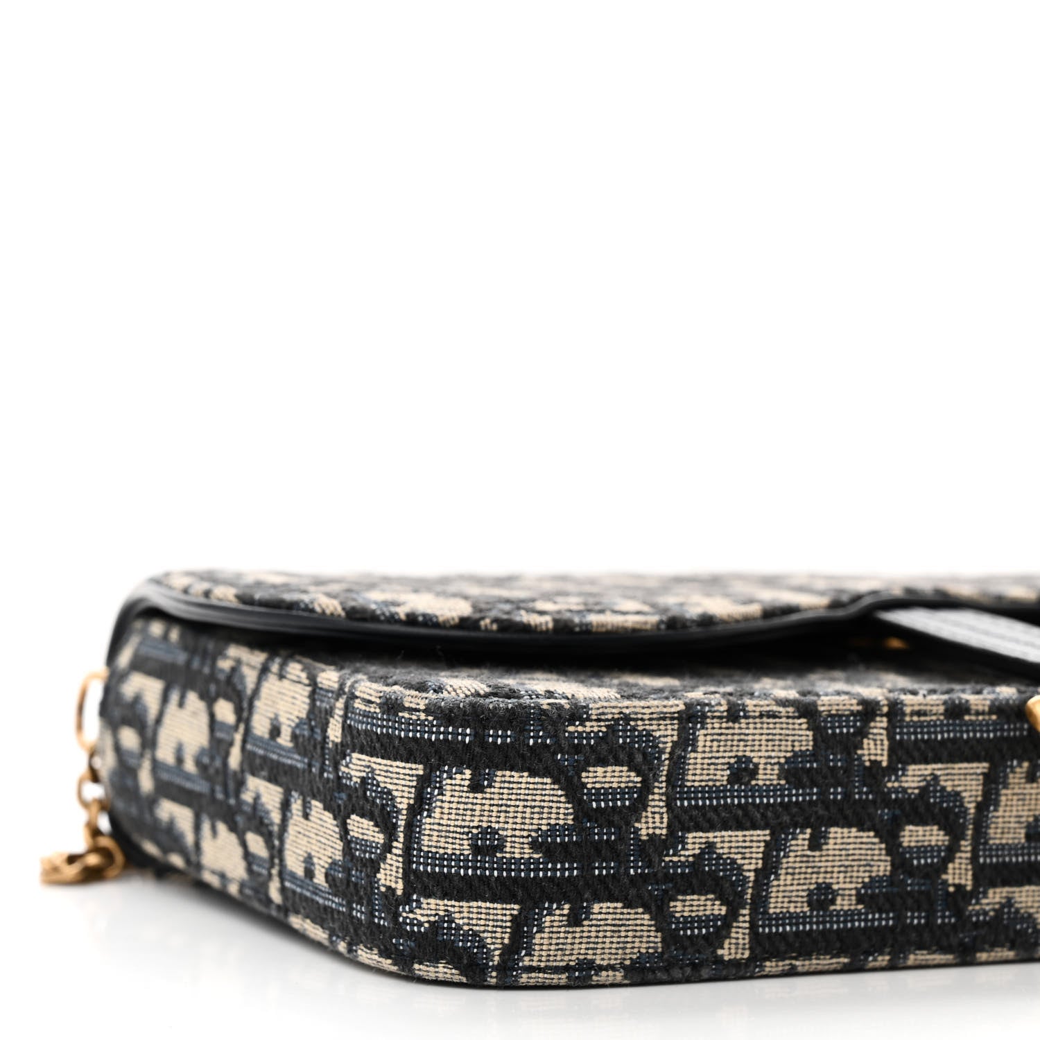 Christian Dior Oblique Saddle Chain Pouch Blue 9 of 11