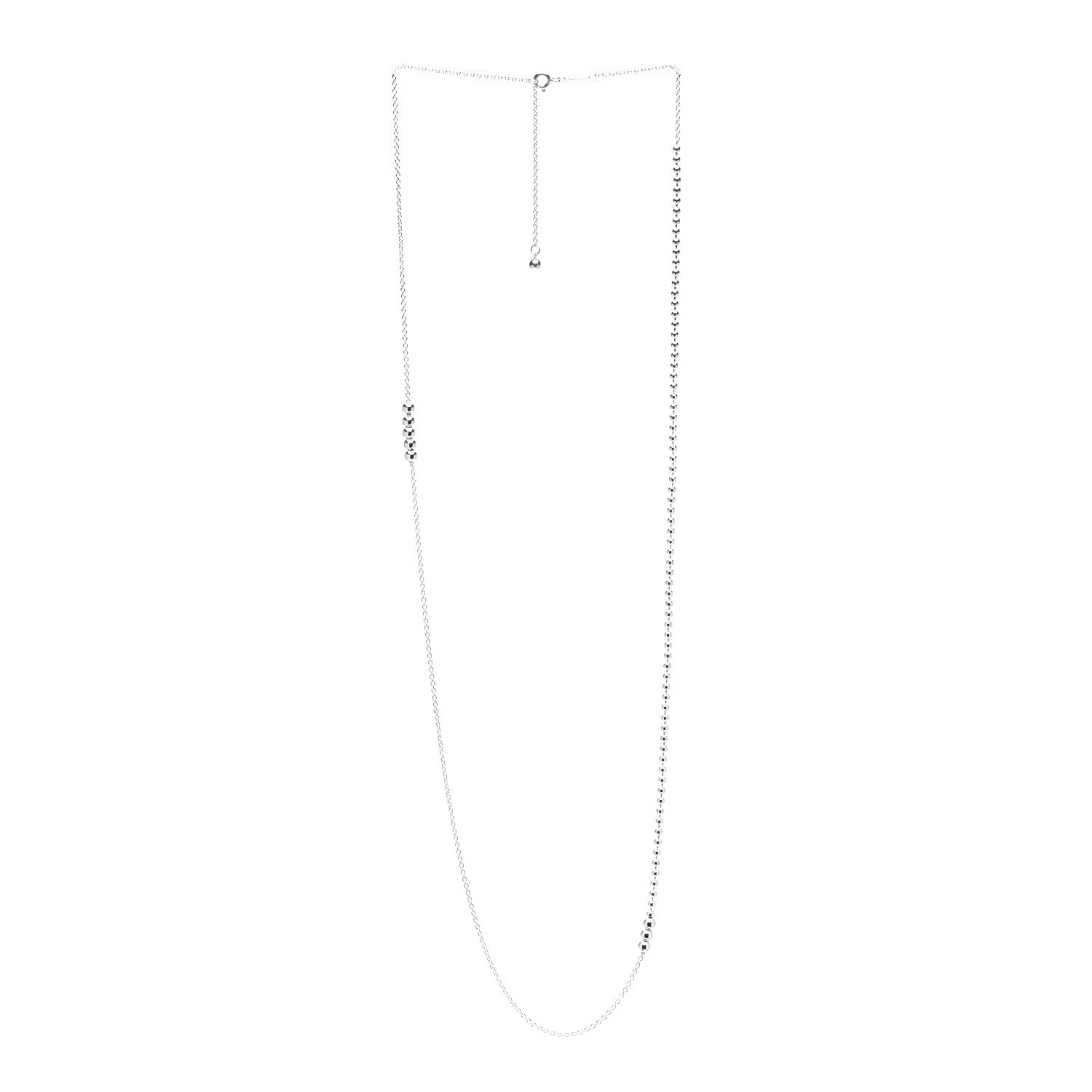 Tiffany Sterling Silver Mixed Bead Necklace 3 of 5