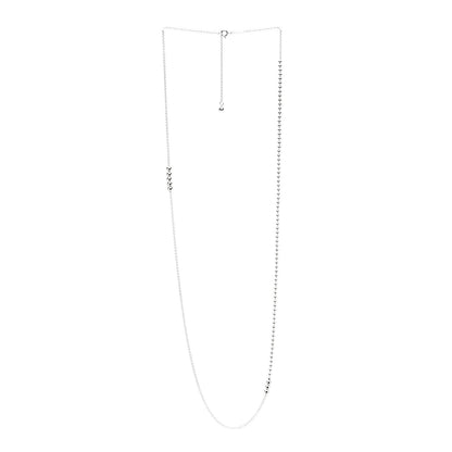 Tiffany Sterling Silver Mixed Bead Necklace 3 of 5