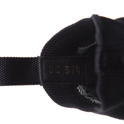 Christian Dior Technical Knit Calfskin Oblique Womens Walk'n Dior Mid Top Sneakers 37.5 Deep Blue 10 of 11