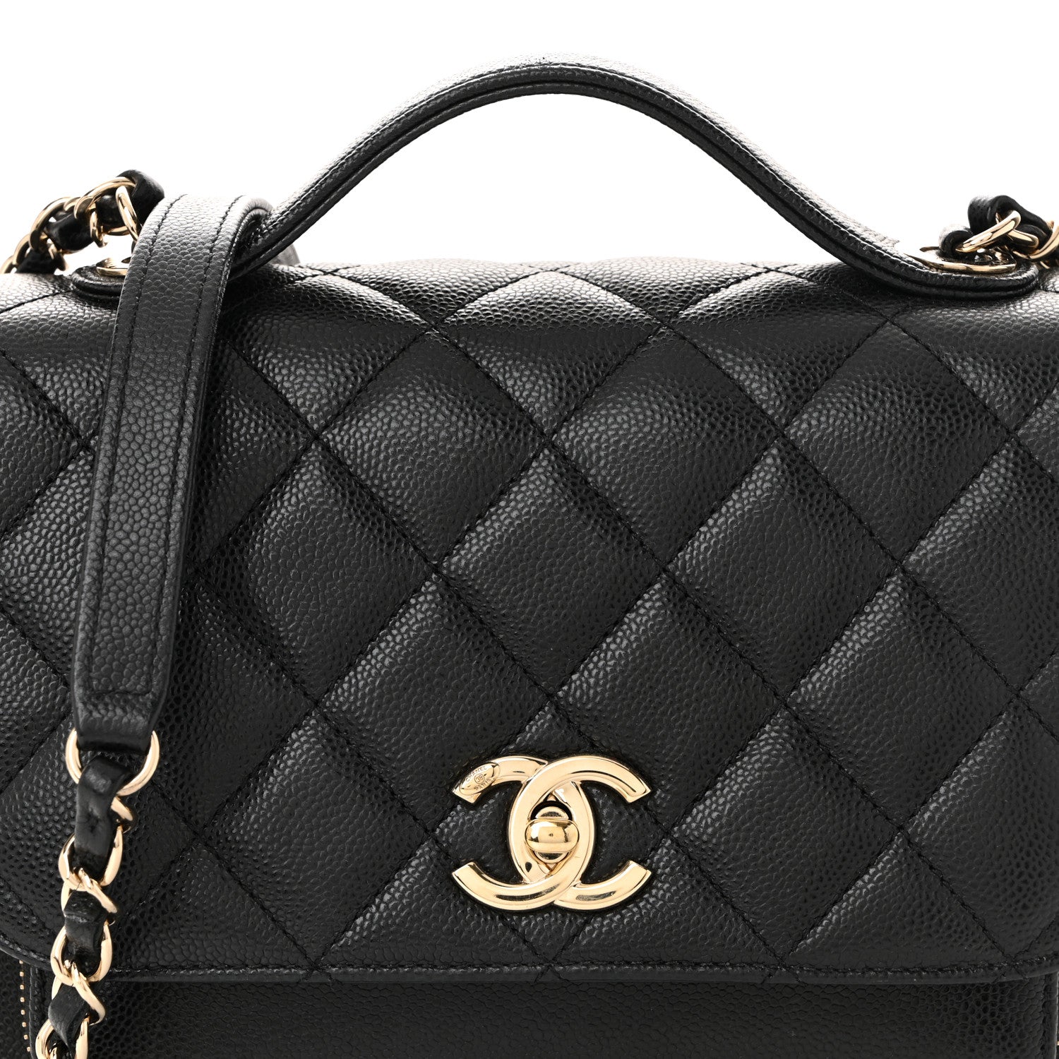 Chanel Caviar Quilted Medium Business Affinity Flap Black 8 of 10