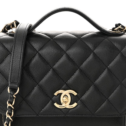 Chanel Caviar Quilted Medium Business Affinity Flap Black 8 of 10