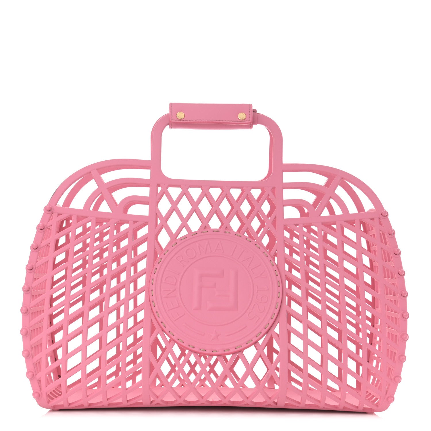 Fendi Recycled Plastic Vitello Liberty Matte Medium Fendi Basket Rosa 1 of 14