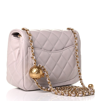Chanel Lambskin Quilted Mini Pearl Crush Flap Light Purple 2 of 5