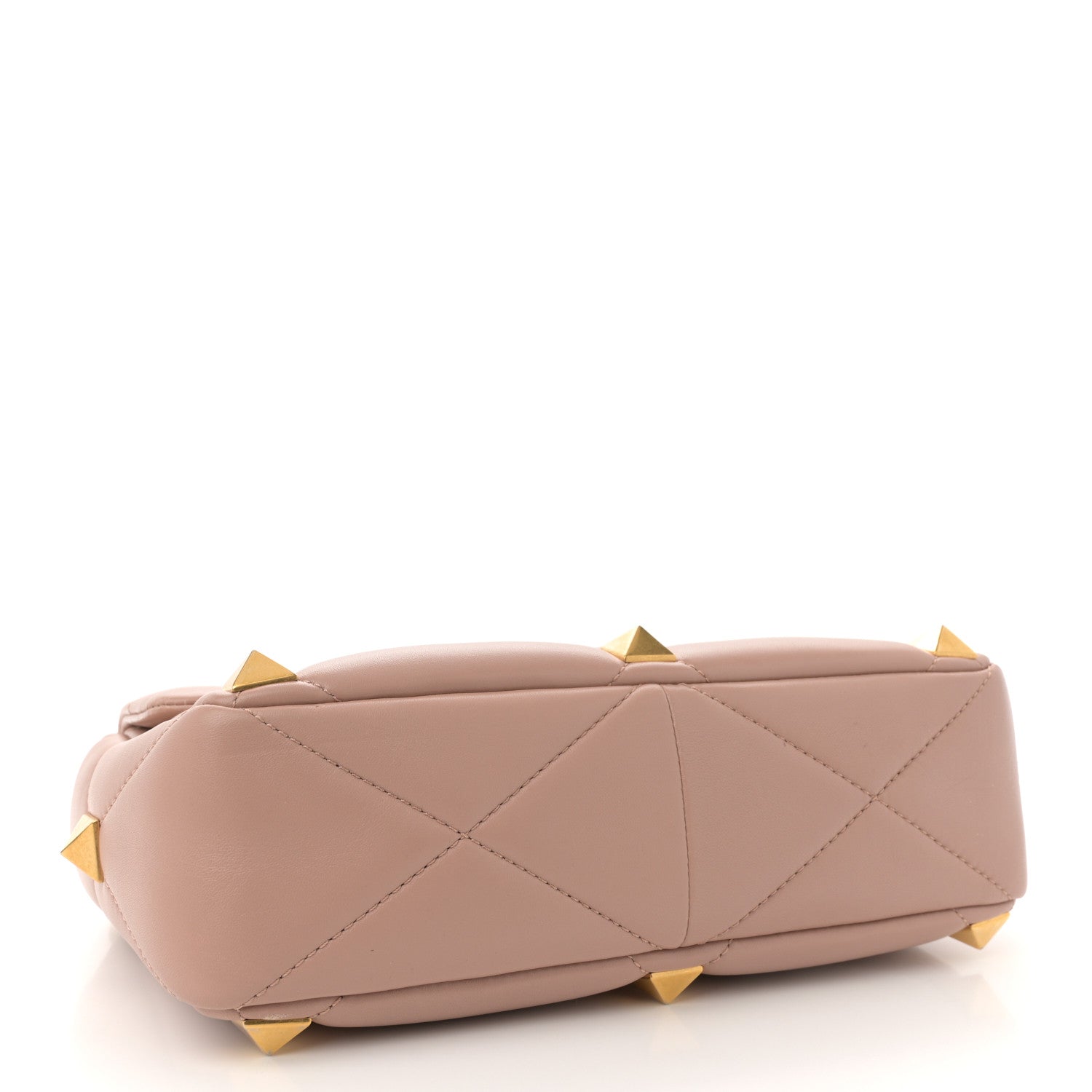 Valentino Garavani Nappa Large Roman Stud Shoulder Bag Rose Cannelle 4 of 9