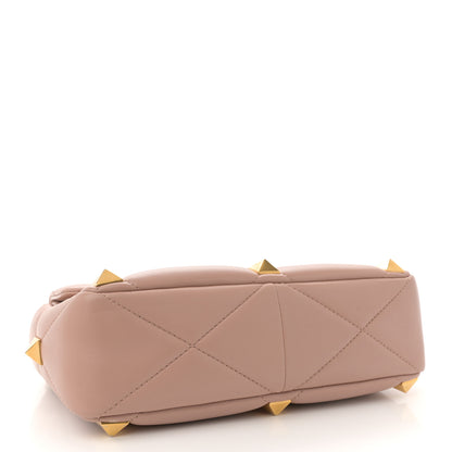 Valentino Garavani Nappa Large Roman Stud Shoulder Bag Rose Cannelle 4 of 9