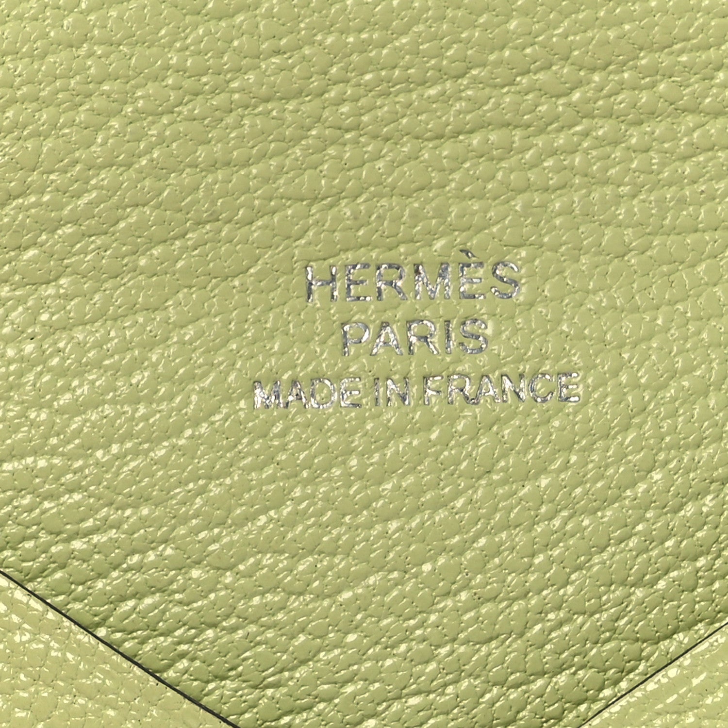 Hermes Chevre Mysore Calvi Card Case Jaune Bourgeon 7 of 11