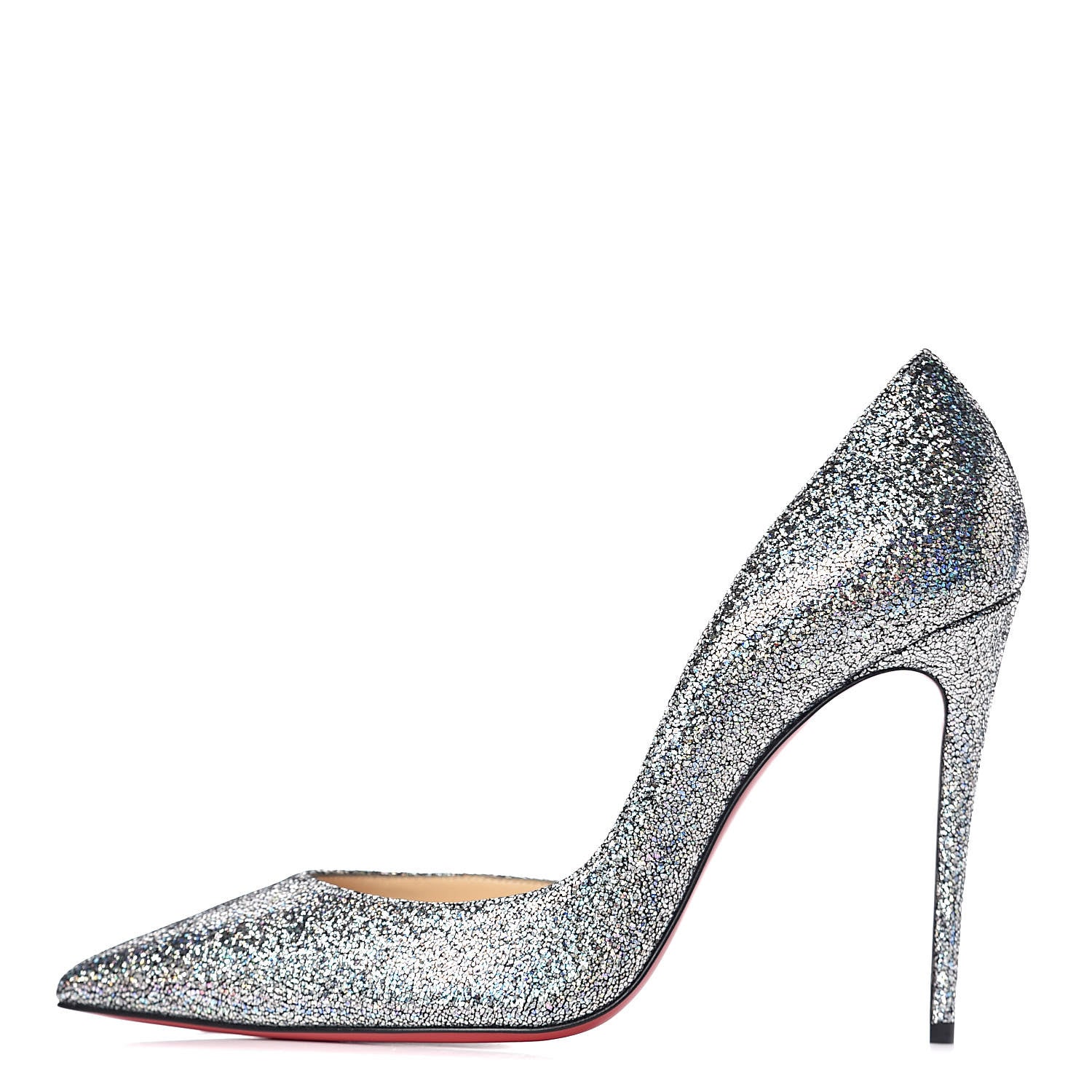 Christian Louboutin Nappa Mica Iriza 100 Pumps 39.5 Silver 1 of 10