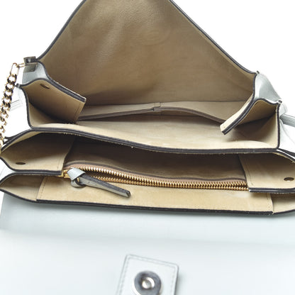 Chloe Calfskin Suede Medium Faye Shoulder Bag Airy Grey 5 of 15