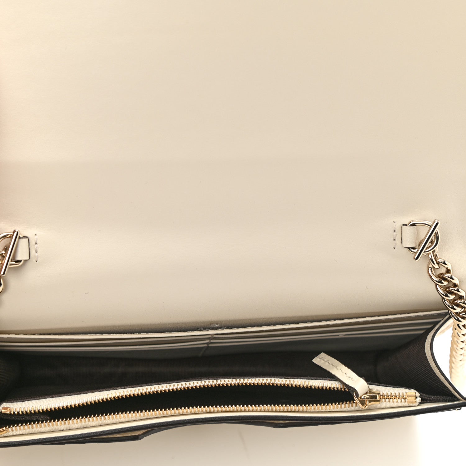 Gucci Guccissima Signature Bowy Chain Wallet Mystic White 5 of 7