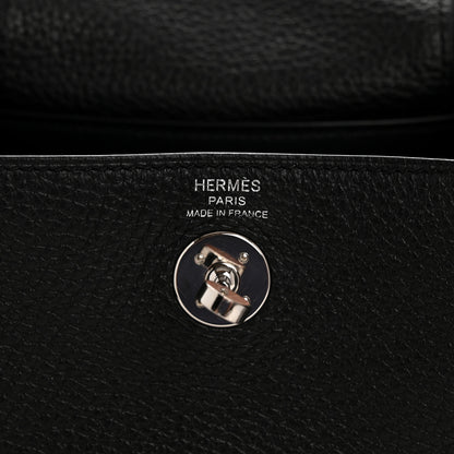 Hermes Taurillon Clemence Mini Lindy 20 Black 10 of 27