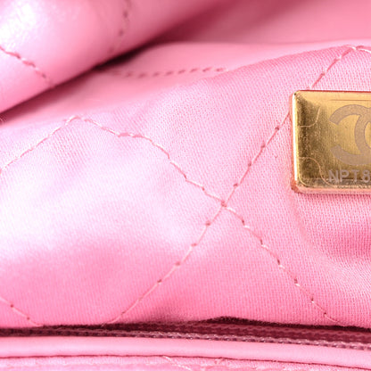 Chanel Shiny Calfskin Quilted Small Chanel 22 Lilac 8 of 14