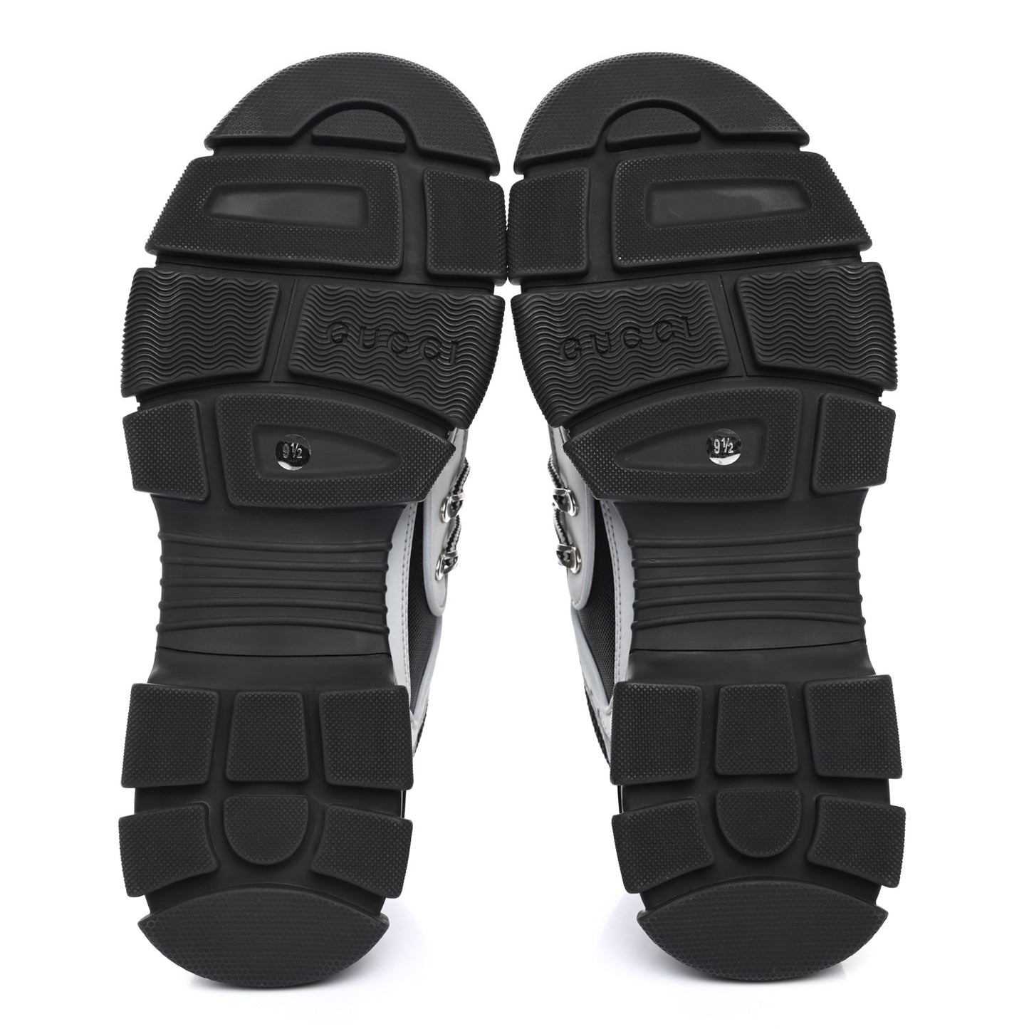 X SEGA Mesh Technical Canvas Calfskin Reflective Mens Flashtrek Sneakers 9.5 Silver Black