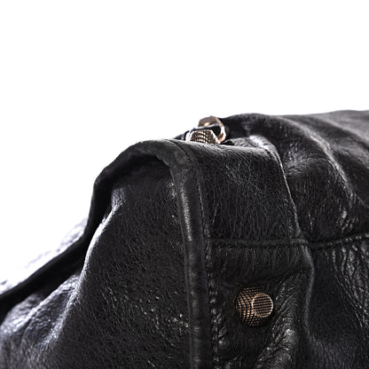 Balenciaga Agneau Giant 12 Rose Gold Hardware Weekender Black 9 of 13